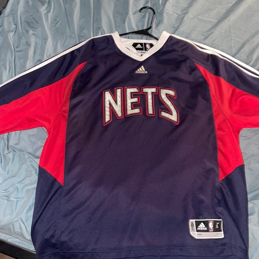 VINTAGE NJ Nets Warm up